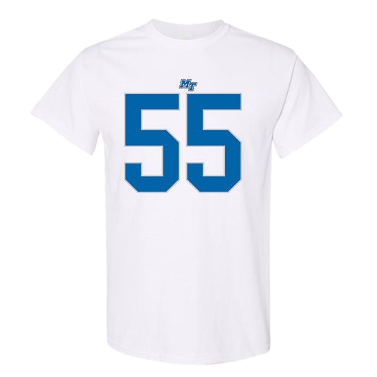 MTSU - NCAA Football : Mateo Guevara - White Replica Shersey Short Sleeve T-Shirt