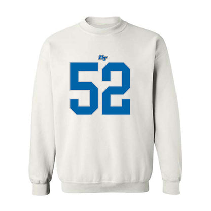 MTSU - NCAA Football : Muaaz Byard - White Replica Shersey Sweatshirt