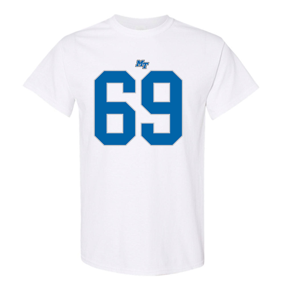 MTSU - NCAA Football : Brody Butler - White Replica Shersey Short Sleeve T-Shirt