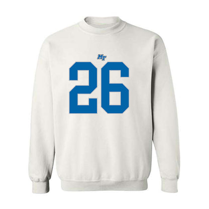 MTSU - NCAA Football : Jayce Gardner - White Replica Shersey Sweatshirt