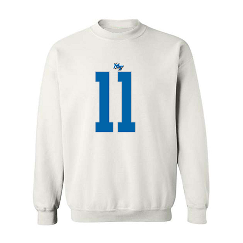 MTSU - NCAA Football : Nicholas Vattiato - White Replica Shersey Sweatshirt