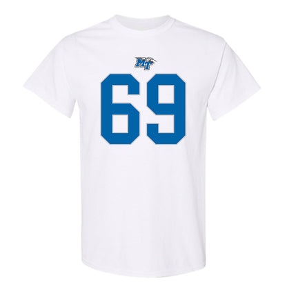 MTSU - NCAA Football : Brody Butler - White Replica Shersey Short Sleeve T-Shirt