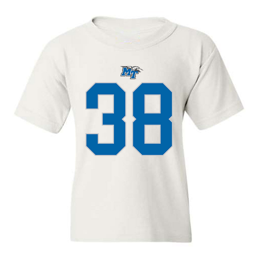 MTSU - NCAA Football : ZaBrien Harden - White Replica Shersey Youth T-Shirt