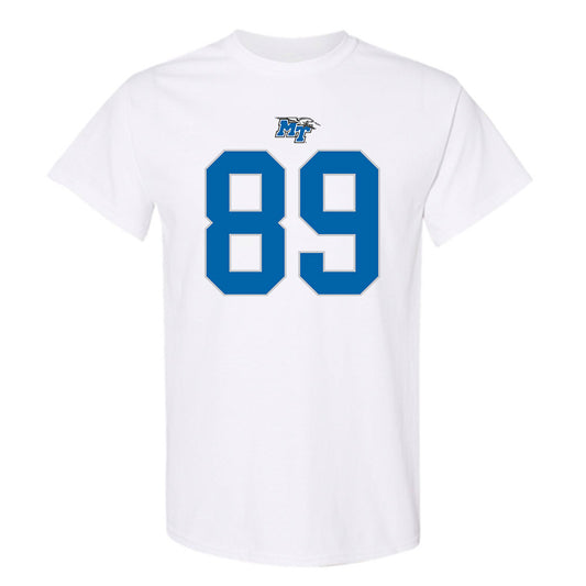 MTSU - NCAA Football : Elijah Ealey - White Replica Shersey Short Sleeve T-Shirt