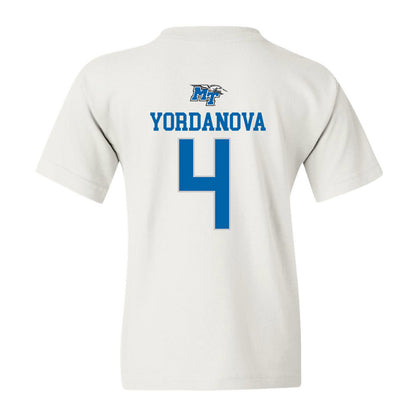 MTSU - NCAA Women's Soccer : Yana Yordanova - White Replica Shersey Youth T-Shirt