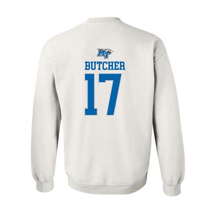 MTSU - NCAA Women's Soccer : Kaitlyn Butcher - White Replica Shersey Sweatshirt