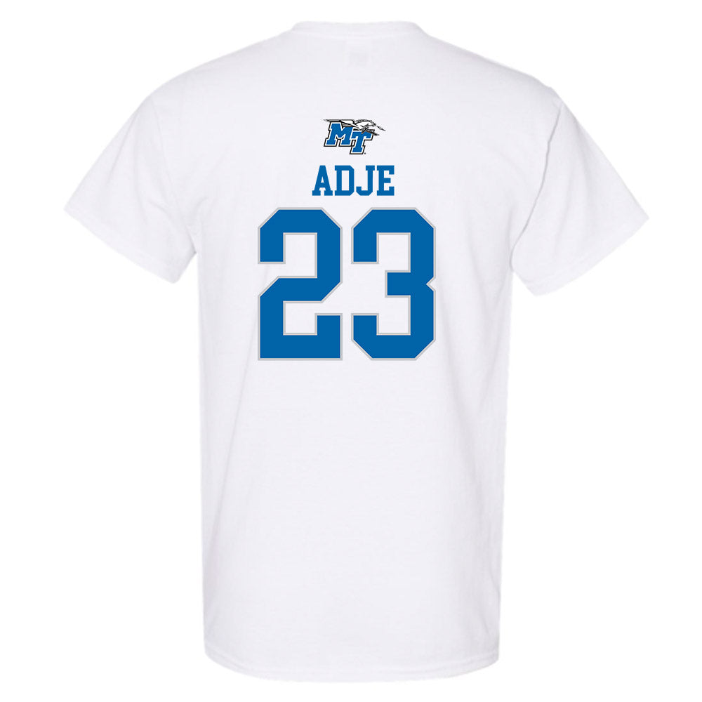 MTSU - NCAA Women's Soccer : Faith Adje - White Replica Shersey Short Sleeve T-Shirt