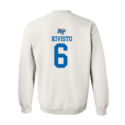 MTSU - NCAA Women's Soccer : Cambell Kivisto - White Replica Shersey Sweatshirt