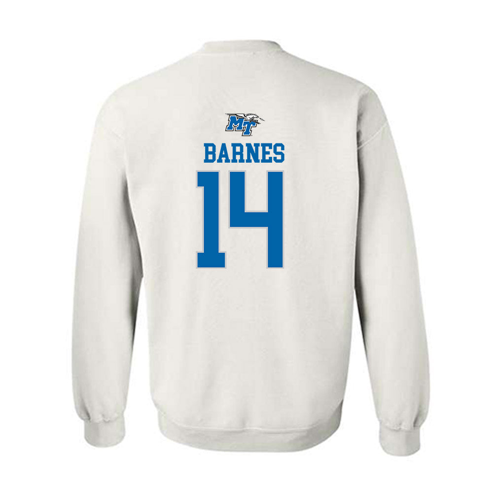 MTSU - NCAA Women's Soccer : Dylan Barnes - White Replica Shersey Sweatshirt