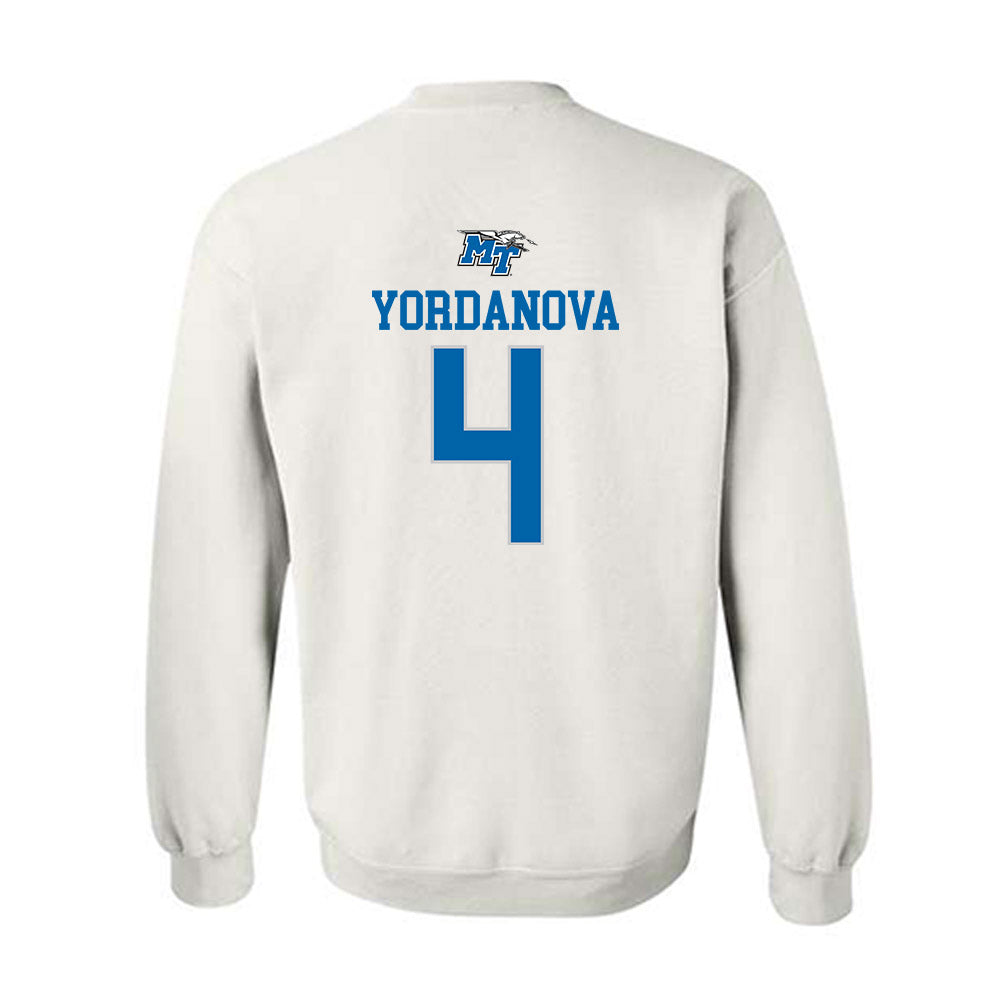 MTSU - NCAA Women's Soccer : Yana Yordanova - White Replica Shersey Sweatshirt