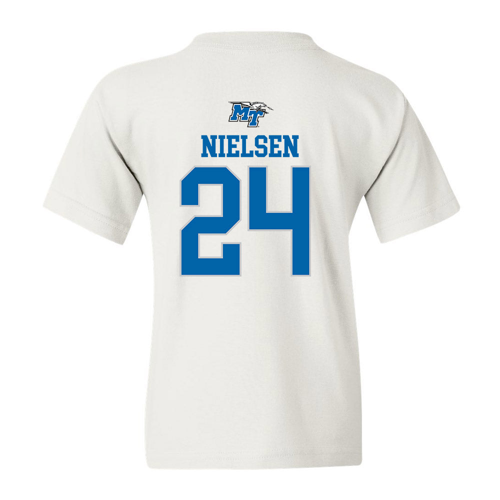 MTSU - NCAA Women's Soccer : Sascha Nielsen - White Replica Shersey Youth T-Shirt