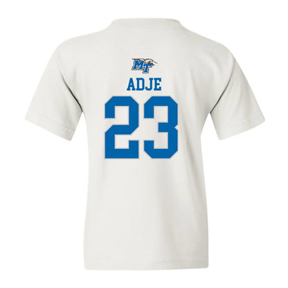 MTSU - NCAA Women's Soccer : Faith Adje - White Replica Shersey Youth T-Shirt