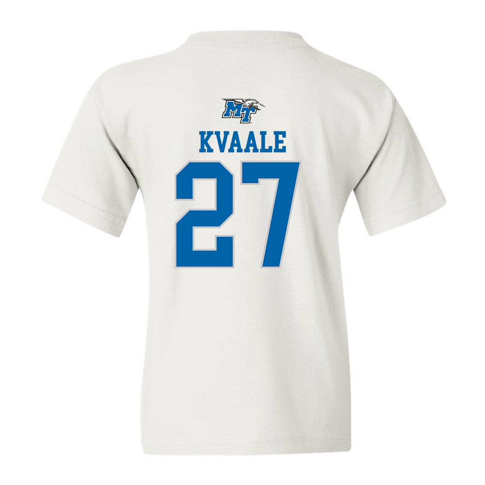 MTSU - NCAA Women's Soccer : Idun Kvaale - White Replica Shersey Youth T-Shirt