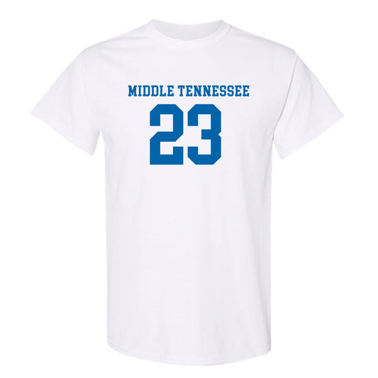 MTSU - NCAA Women's Soccer : Faith Adje - White Replica Shersey Short Sleeve T-Shirt