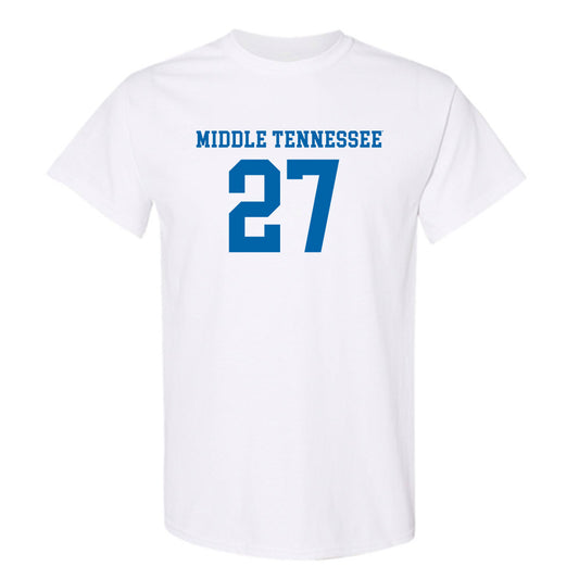 MTSU - NCAA Women's Soccer : Idun Kvaale - White Replica Shersey Short Sleeve T-Shirt