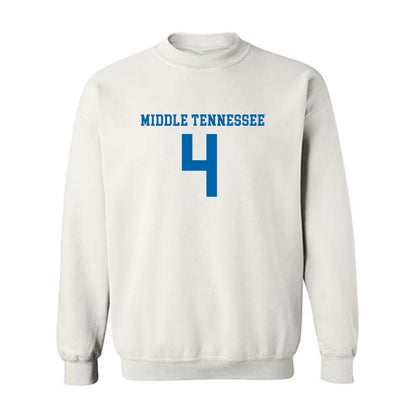 MTSU - NCAA Women's Soccer : Yana Yordanova - White Replica Shersey Sweatshirt