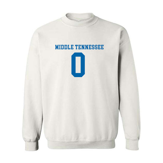 MTSU - NCAA Women's Soccer : Emily McGrain - White Replica Shersey Sweatshirt