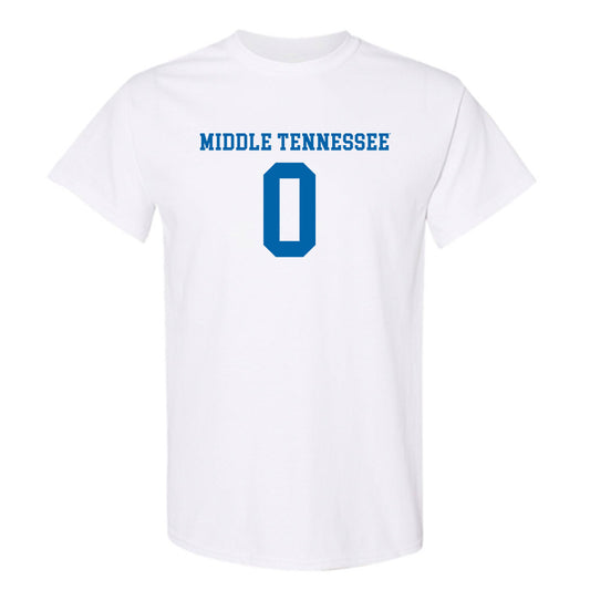 MTSU - NCAA Women's Soccer : Emily McGrain - White Replica Shersey Short Sleeve T-Shirt