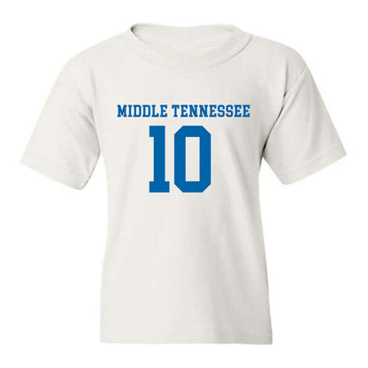 MTSU - NCAA Women's Soccer : Manon Lebargy - White Replica Shersey Youth T-Shirt