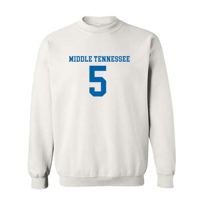 MTSU - NCAA Women's Soccer : Sadie Sterbenz - White Replica Shersey Sweatshirt