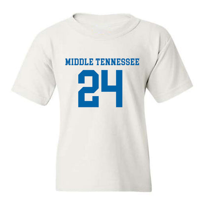 MTSU - NCAA Women's Soccer : Sascha Nielsen - White Replica Shersey Youth T-Shirt