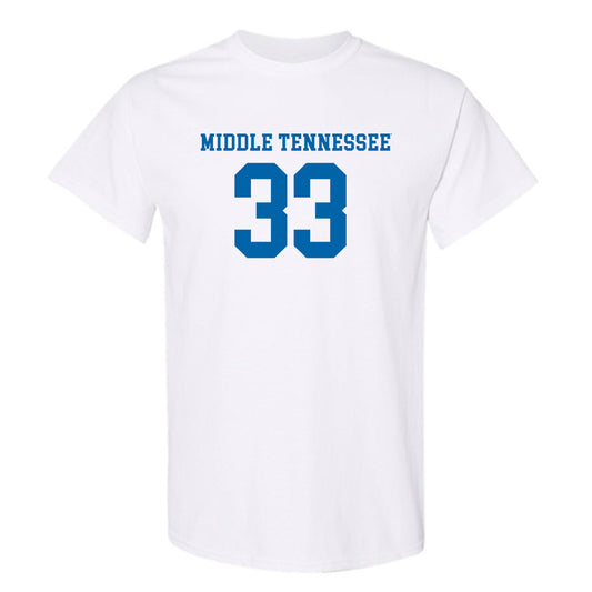 MTSU - NCAA Women's Soccer : Lauren Spaanstra - White Replica Shersey Short Sleeve T-Shirt