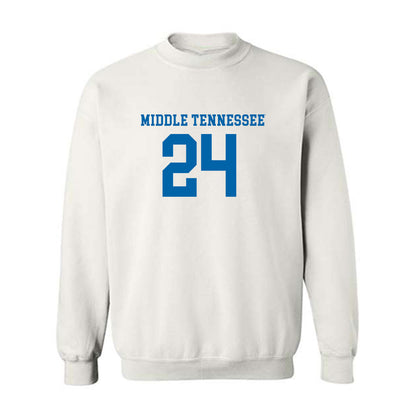 MTSU - NCAA Women's Soccer : Sascha Nielsen - White Replica Shersey Sweatshirt