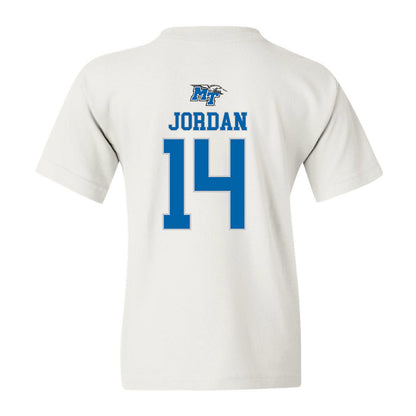 MTSU - NCAA Men's Basketball : Jalen Jordan - Youth T-Shirt Replica Shersey