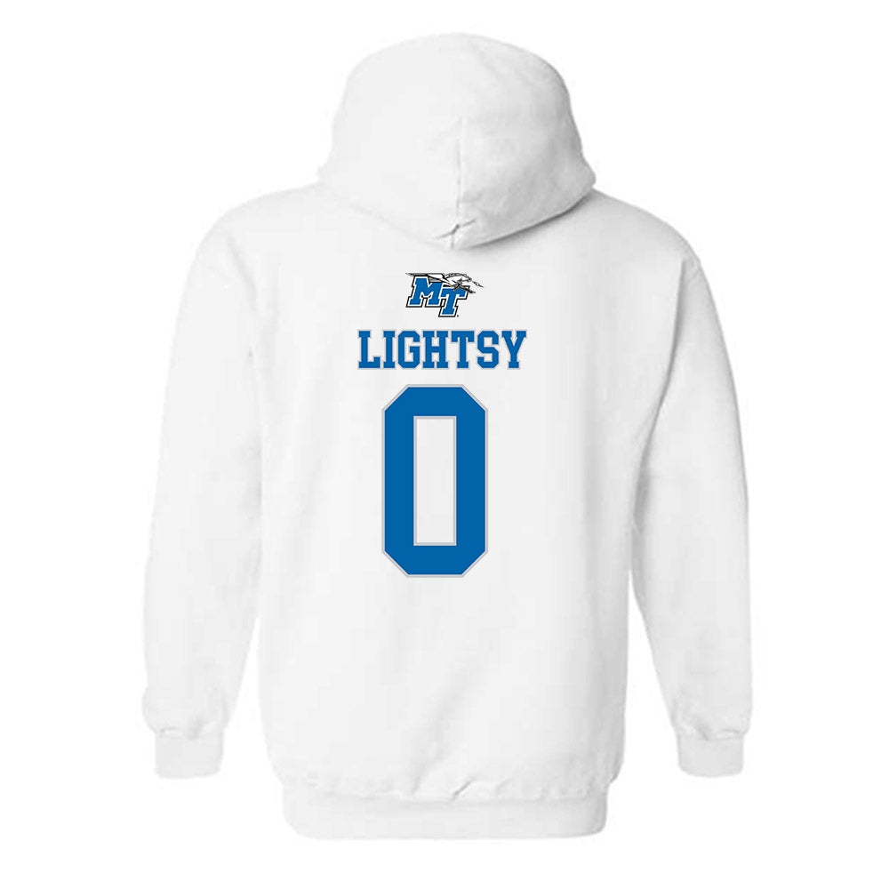 MTSU - NCAA Men's Basketball : Isiah Lightsy - Hooded Sweatshirt Replica Shersey