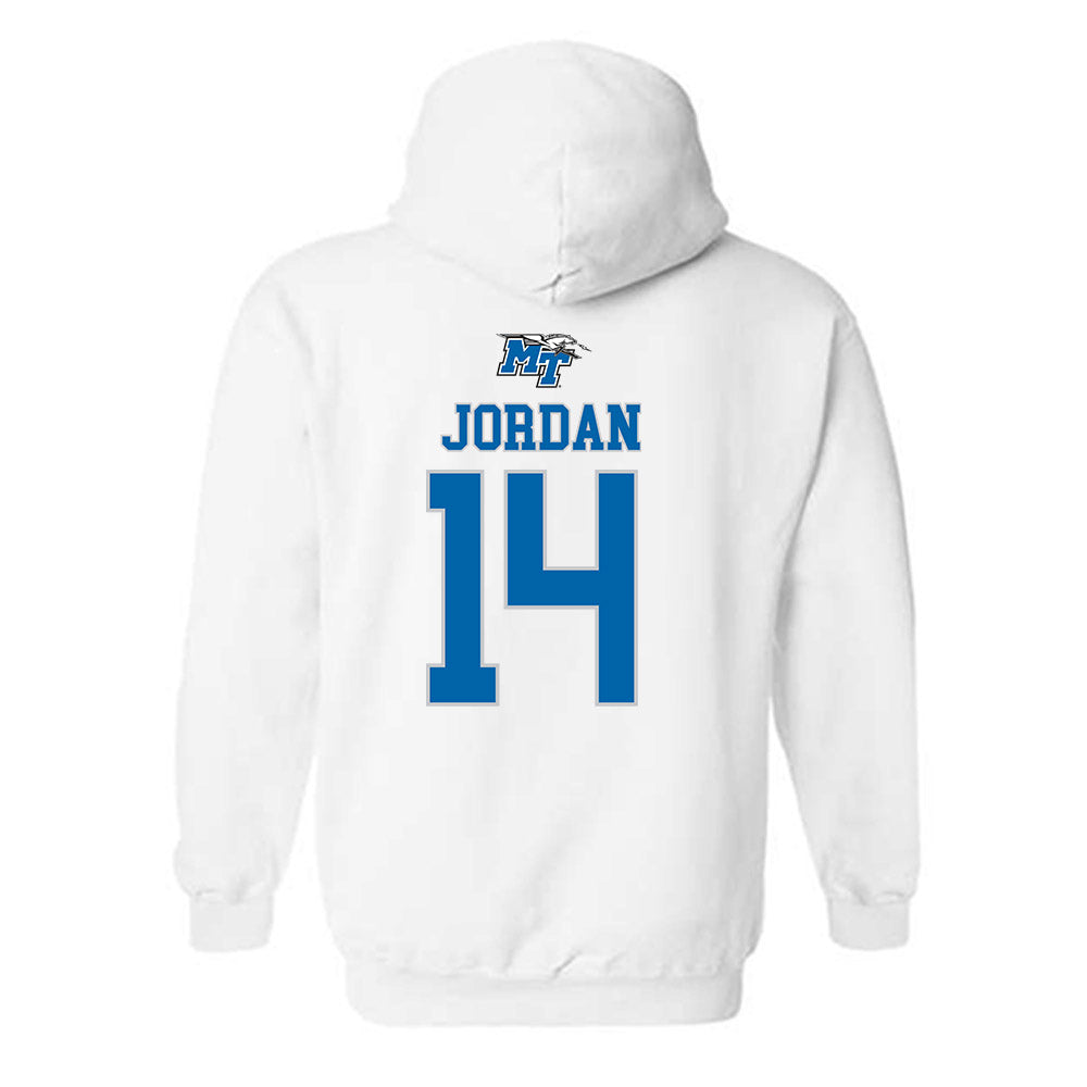 MTSU - NCAA Men's Basketball : Jalen Jordan - Hooded Sweatshirt Replica Shersey
