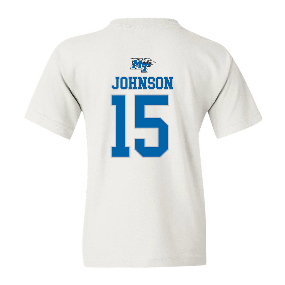 MTSU - NCAA Men's Basketball : Jacob Johnson - Youth T-Shirt Replica Shersey