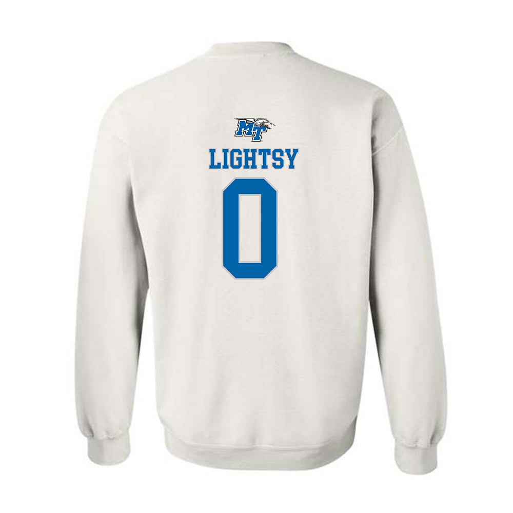 MTSU - NCAA Men's Basketball : Isiah Lightsy - Crewneck Sweatshirt Replica Shersey