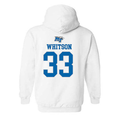 MTSU - NCAA Women's Basketball : Courtney Whitson - Hooded Sweatshirt Replica Shersey