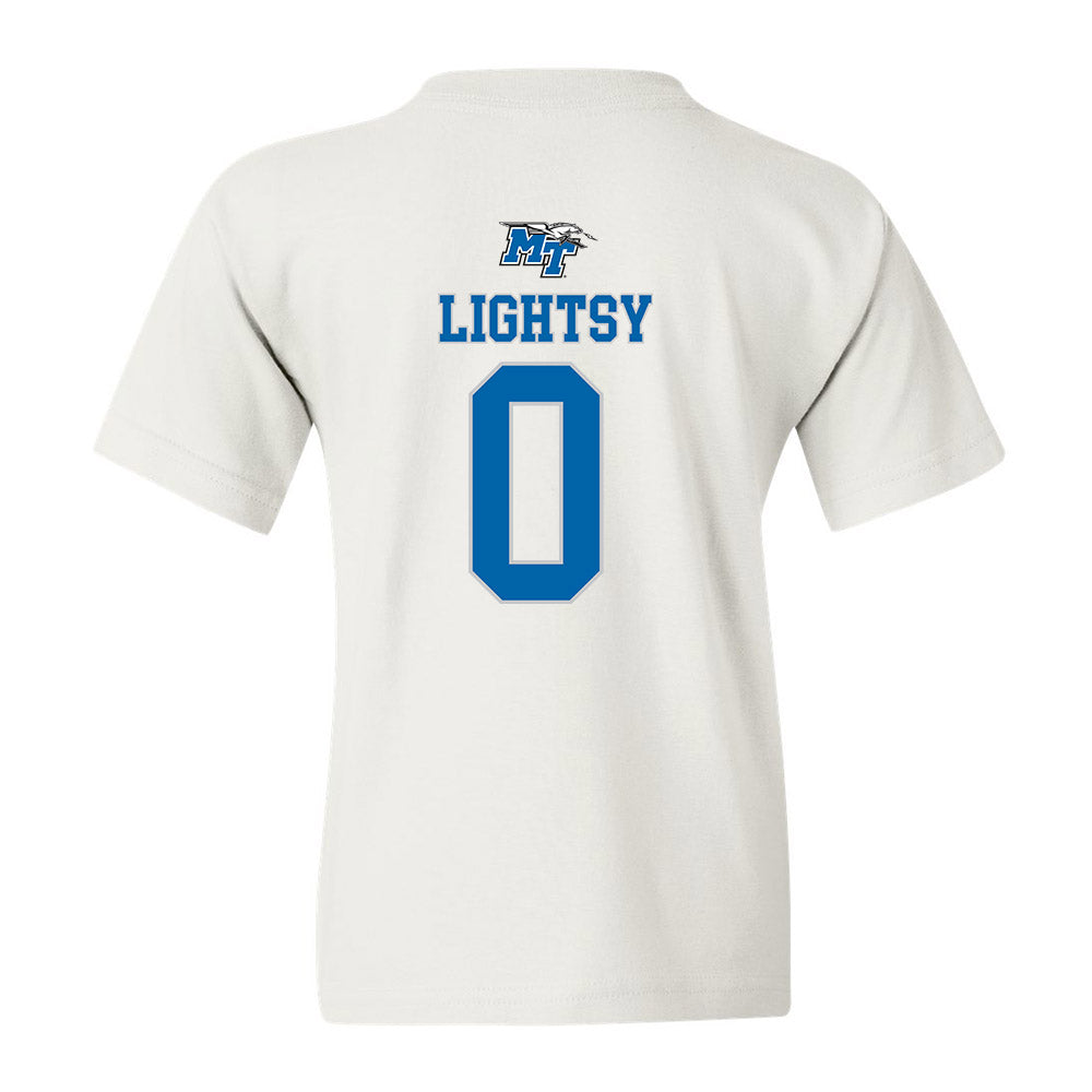 MTSU - NCAA Men's Basketball : Isiah Lightsy - Youth T-Shirt Replica Shersey