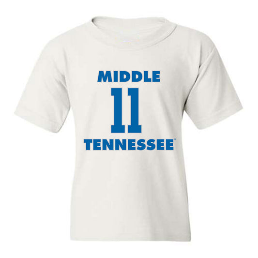 MTSU - NCAA Men's Basketball : Tre Green - Youth T-Shirt Replica Shersey