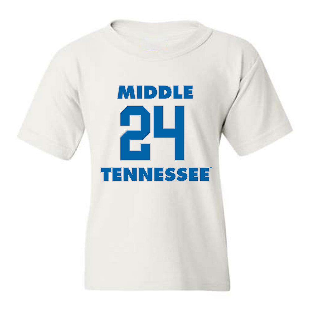 MTSU - NCAA Men's Basketball : Cam Weston - Youth T-Shirt Replica Shersey