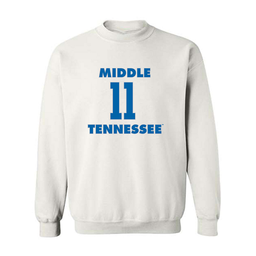 MTSU - NCAA Men's Basketball : Tre Green - Crewneck Sweatshirt Replica Shersey