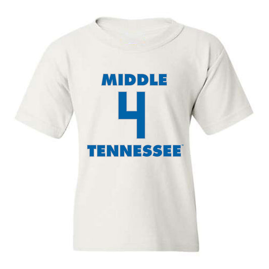 MTSU - NCAA Men's Basketball : Justin Bufford - Youth T-Shirt Replica Shersey