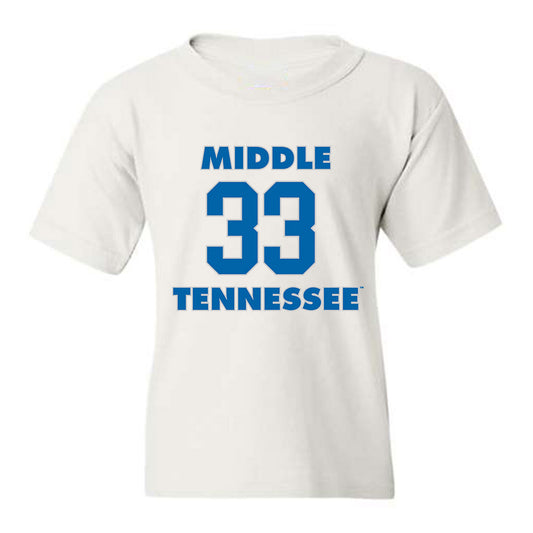 MTSU - NCAA Women's Basketball : Courtney Whitson - Youth T-Shirt Replica Shersey