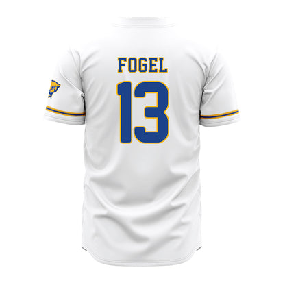 Pittsburgh - NCAA Baseball : Justin Fogel - Baseball Jersey White
