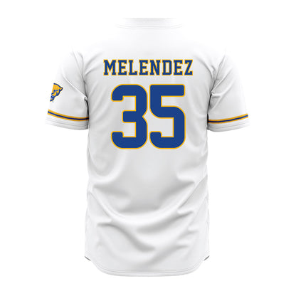 Pittsburgh - NCAA Baseball : Jayden Melendez - Baseball Jersey White