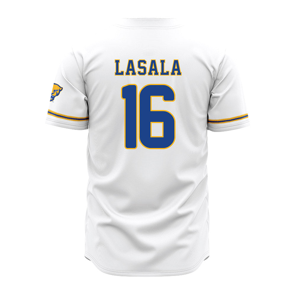 Pittsburgh - NCAA Baseball : Anthony LaSala - Baseball Jersey White
