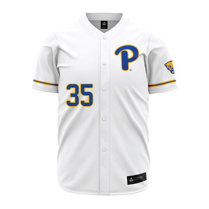 Pittsburgh - NCAA Baseball : Jayden Melendez - Baseball Jersey White
