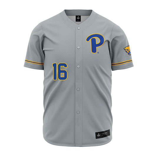 Pittsburgh - NCAA Baseball : Anthony LaSala - Baseball Jersey Grey