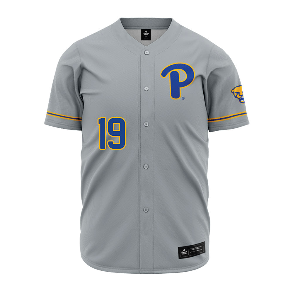 Pittsburgh - NCAA Baseball : Gavin Chillot - Baseball Jersey Grey