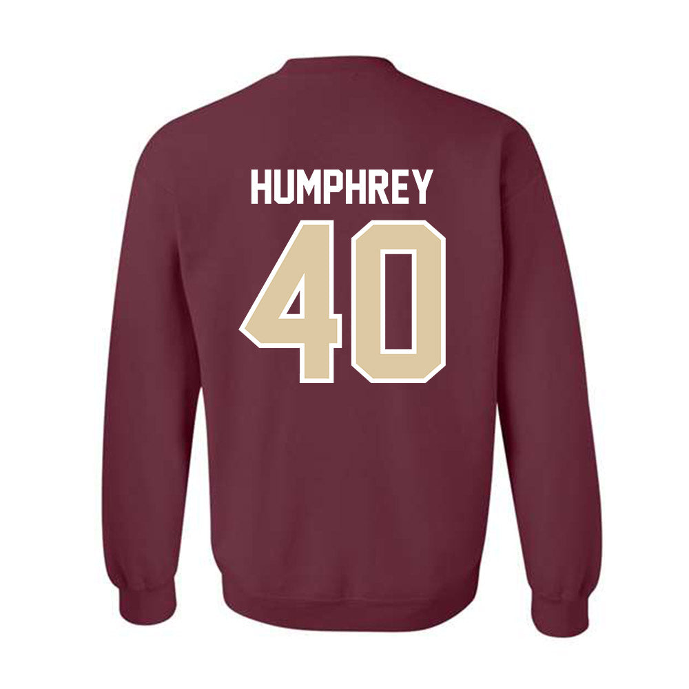 Boston College - NCAA Baseball : Tony Humphrey - Crewneck Sweatshirt Classic Shersey