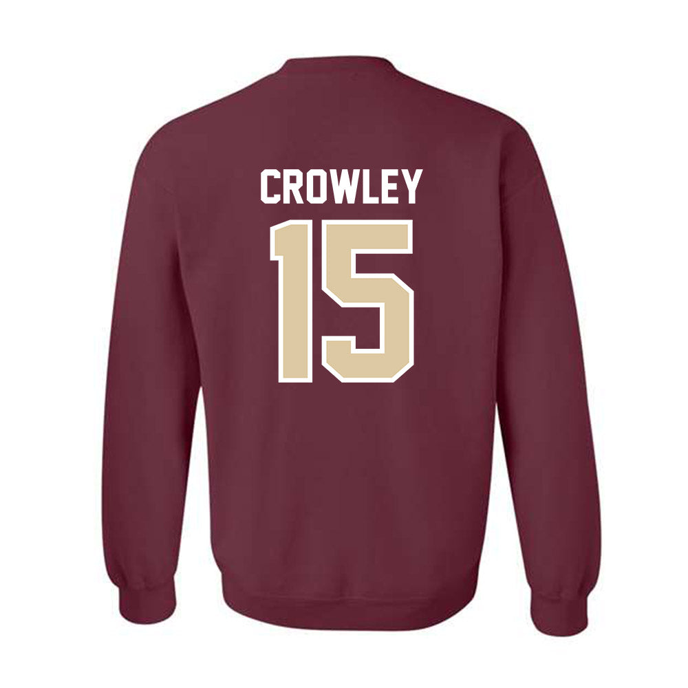 Boston College - NCAA Baseball : Aidan Crowley - Crewneck Sweatshirt Classic Shersey