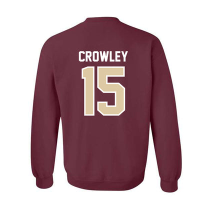 Boston College - NCAA Baseball : Aidan Crowley - Crewneck Sweatshirt Classic Shersey