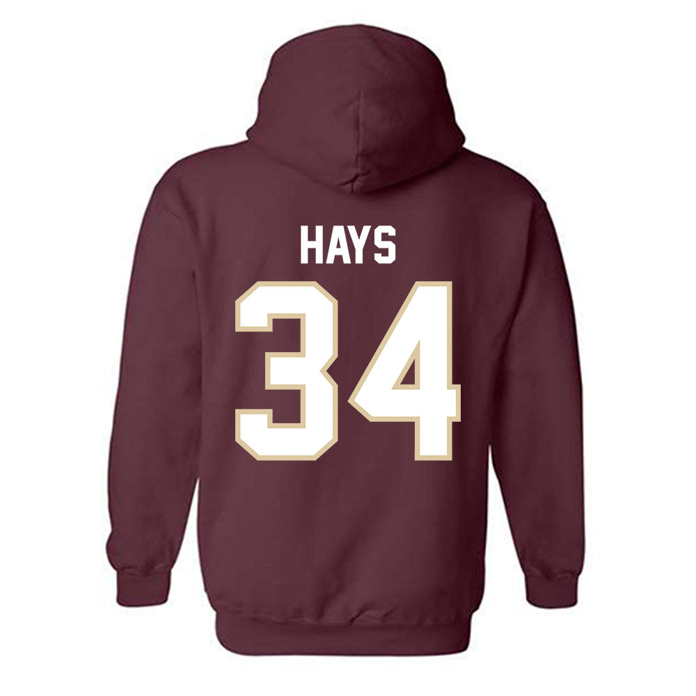 Boston College - NCAA Football : Tim Hays - Maroon Claasic Shersey Hooded Sweatshirt