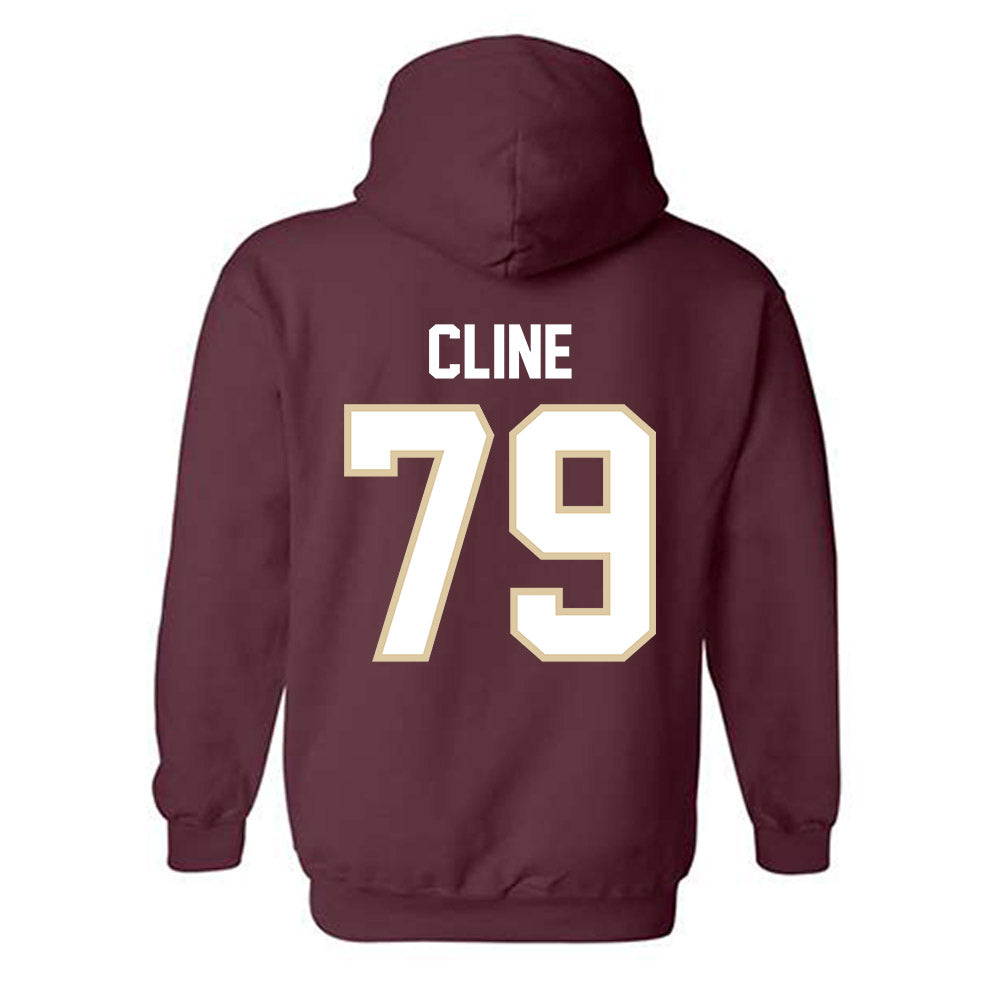 Boston College - NCAA Football : Kevin Cline - Maroon Classic Shersey Hooded Sweatshirt